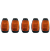 Recon Amber LED Cab Roof Light Kit w/ Amber Lenses For 2019-2024 Ram 2500/3500