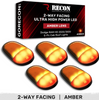 Recon Amber Lens LED Cab Roof Light Kit For 2003-2018 Dodge Ram 2500/3500