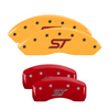 MGP Yellow/Red Caliper Covers Front & Rear Set For 2020-2024 Ford Explorer