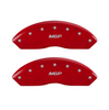 MGP Red Caliper Covers Front & Rear Set For 2012-2017 Chevrolet Express 2500
