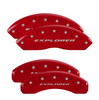 MGP Red Caliper Covers Front & Rear Set engraved For 2020-2024 Ford Explorer