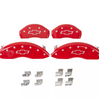 MGP Red Caliper Covers Front & Rear Set Bowtie For 2021-2023 Chevrolet Blazer