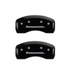 MGP Black Caliper Covers Front & Rear Set For 2014-2020 Chevrolet Impala