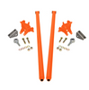 HSP 70" Universal Bolt On Traction Bars For Inline Leaf Spring 4" Axle Orange