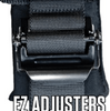 PRP 4-Point 2" Safety Belt Harnesses Pair with Latches / Link Lap Belts- Black