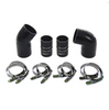 HPS High Temp Aramid Reinforced Silicone Intercooler Hose Boots Kit For GM 2004.5-2005 2500HD/3500HD 6.6L Duramax LLY