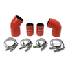 HPS High Temp Aramid Reinforced Silicone Intercooler Hose Boots Kit For GM 2004.5-2005 2500HD/3500HD 6.6L Duramax LLY