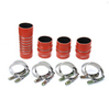 HPS High Temp Aramid Reinforced Silicone Intercooler Hose Boots Kit For 2003-2007 Ram 2500/3500 5.9L Cummins
