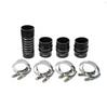HPS High Temp Aramid Reinforced Silicone Intercooler Hose Boots Kit For 2003-2007 Ram 2500/3500 5.9L Cummins