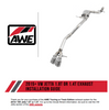 AWE Track Cat-Back Exhaust w/ 3.5" Chrome Tips For 16-18 Volkswagen Jetta 1.4T