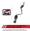 AWE Touring Edition CatBack Exhaust w/ 3.5” Single Chrome Tips For 10-17 Audi A5