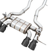 AWE SwitchPath Cat-Back Exhaust 4.5in Black Quad Tips For 21-25 BMW M3/M4 3.0L