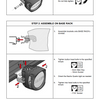 ARB Nacho Lighting BASE Rack Adaptor Kit For Quatro Lights Pair Black Powdercoat