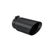 MBRP Armor BLK 12 Inch Exhaust Tip Black Angle Cut Universal 4 Inch Inlet 5 Inch Outlet