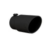 MBRP Armor BLK 6 Inch Angle Cut Exhaust Tip 5 Inch Inlet x 12 Inch Bolt-On Black Universal
