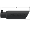 MBRP Armor BLK 12 Inch Dual-Wall Angle Cut Exhaust Tip 2.5 Inch Inlet/3.5 Inch OD T304 SS