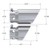MBRP Armor Pro Exhaust Tip Cover Set 4 Inch/5 Inch Outlet For 08–25 Ford F-250/F-350