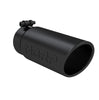 MBRP Armor BLK 10 Inch Black Exhaust Tip Rolled Angled End 3.5 Inch Inlet 4 Inch Outlet