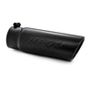 MBRP Armor BLK 10 Inch Black Exhaust Tip Rolled Angled End 3.5 Inch Inlet 4 Inch Outlet