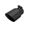 MBRP Armor BLK 8 Inch Satin Black Exhaust Tip Dual Wall Angled 3 Inch In/4 Inch OD T304 SS
