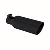 MBRP Armor BLK 12" Exhaust Tip 2.5" Inlet 4" OD Angled Rolled End Black