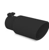MBRP Armor BLK 10 Inch Black Exhaust Tip Rolled Angled End 3 Inch Inlet 4 Inch Outlet