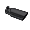MBRP Armor BLK 10 Inch Black Exhaust Tip Rolled Angled End 3 Inch Inlet 4 Inch Outlet