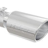 MBRP 4 Inch Polished T304 Angle Cut Exhaust Tip 3 Inch  Inlet x 10 Inch  Bolt-On Universal