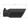 MBRP Armor BLK 10 Inch Dual-Wall Angled Exhaust Tip 3 Inch  Inlet/4 Inch OD T304 Stainless