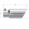 MBRP Armor Pro 4 Inch Polished Angle Cut Exhaust Tip 3 Inch Inlet x 10 Inch Universal T304