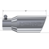 MBRP Armor Pro 10 Inch Polished Exhaust Tip Rolled Angled End 2.5 Inch  Inlet 4 Inch Outlet