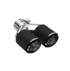 MBRP 9" Carbon Fiber Dual Outlet Exhaust Tip 2.5" Inlet 3.5" Outlet Staggered R 9.5"/ L 9"