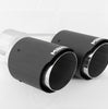 MBRP 9" Carbon Fiber Dual Outlet Exhaust Tip 2.5" Inlet 3.5" Outlet Staggered R 9.5"/ L 9"