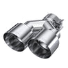 MBRP Armor Pro Polished Dual Exhaust Tip 2.5" Inlet 4" OD Staggered L 9.5/R 9"
