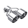MBRP Armor Pro 9" Exhaust Tip 2.5" Inlet 4" Outlet Dual Outlet Single Wall T304 SS