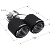 MBRP Armor Pro 2.5 Inch Inlet Stainless Steel Dual Carbon Fiber 4 Inch Tip Universal