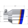 MBRP Armor Pro 6.13" Exhaust Tip 3" Inlet 4.5" Outlet Burnt End Angle Cut T304 SS