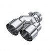 MBRP Armor Pro Dual Outlet 4" OD Exhaust Tip 3" Inlet 9.87" Single Wall