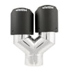 MBRP 4 Inch Carbon Fiber Dual Wall Exhaust Tip 3" Inlet Bolt-On Universal