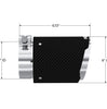 MBRP 6.13" Carbon Fiber Exhaust Tip 3" Inlet 4" Outlet Angle Cut Dual Wall