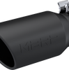 MBRP Armor BLK 4.5" OD Exhaust Tip 3.2" Inlet 10" Angled Cut Black Coated