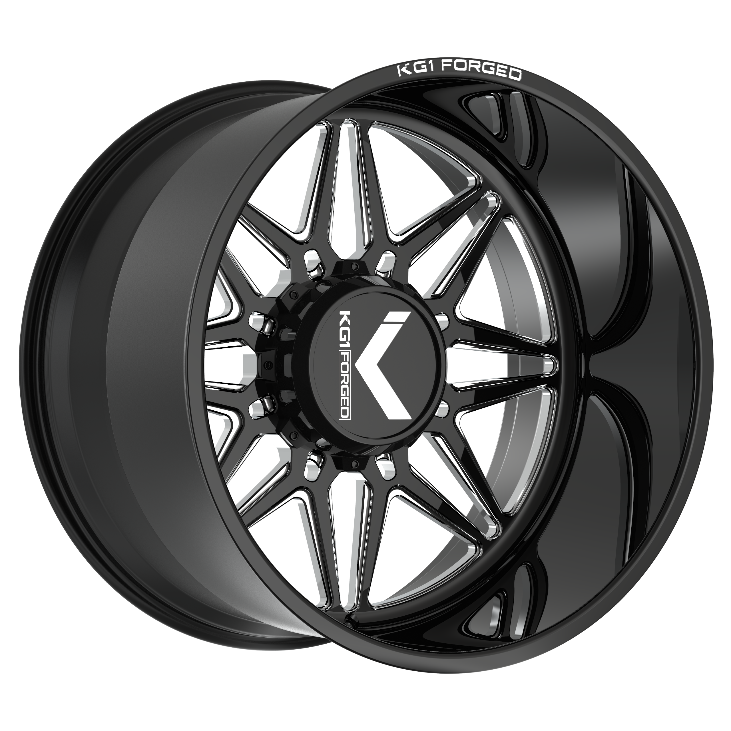 KG1 Forged Trickstar Gloss Black Milled 24X14