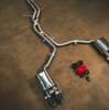 Valvetronic Audi B8, B8.5 S4, S5 3.0, 4.2L Catback T304 SS Anodized Gold 3.5" Tips AUD.B8.S4.VSES.AG.BRSH