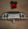 Valvetronic Designs 2.5" T-Style Valved Muffler Kit Dual Outlet - Universal