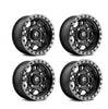 (4) 15x7 Fuel UTV D557 ANZA Matte Black/Gunmetal Wheels 4x137 +38 Offset 5.50" Backspacing