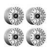 (4) 14X7 Fuel UTV D937 Maverick Beadlock Wheels Raw Machined 4X137 +38 Offset