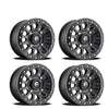 (4) 14X7 Fuel UTV D920 Vector Beadlock Wheels Matte Black 4X137 +38 Offset