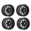 (4) 15X7 Fuel UTV D916 Tech Beadlock Wheels Matte Black 4X137 +38 Offset