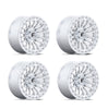 (4) 15X7 Fuel UTV FV125 Rincon Beadlock Wheels Machined Silver 4X137 +10 Offset