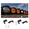 ARB Nacho Lighting BASE Rack Adaptor Kit For Quatro Lights Pair Black Powdercoat